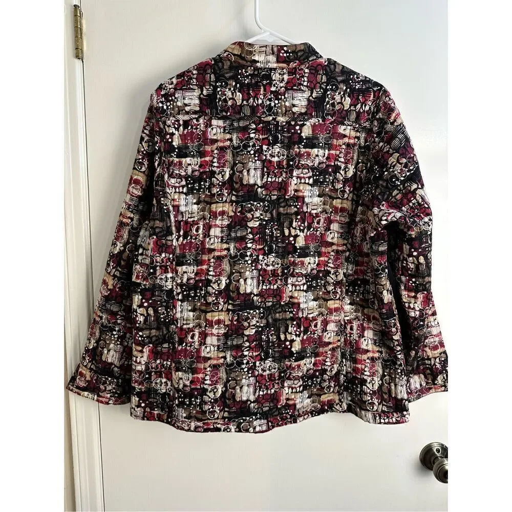 CJ Banks sz 1X reversible quilted jacket